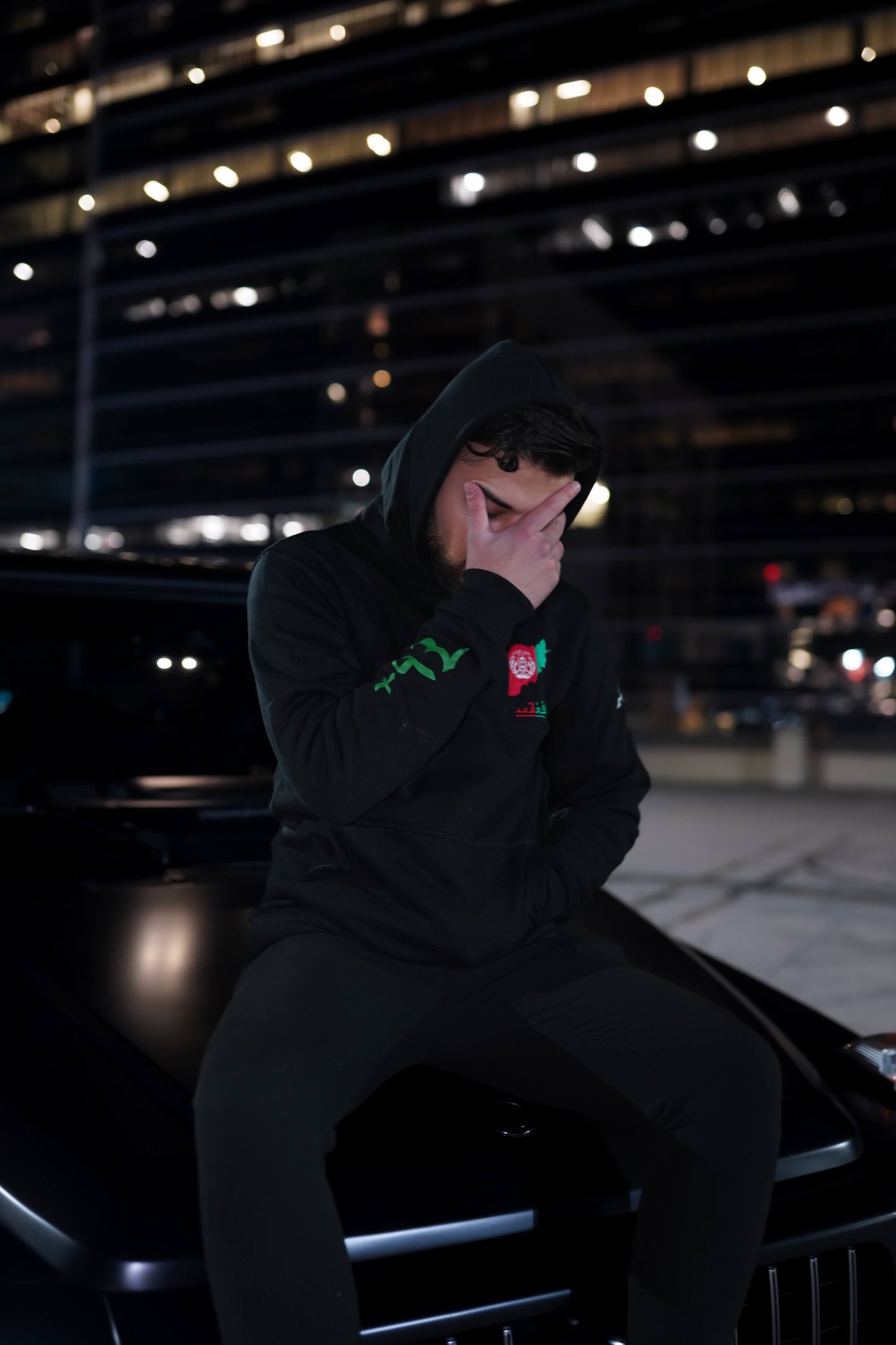 Afghanistan Reflective Embroidered Hoodie
